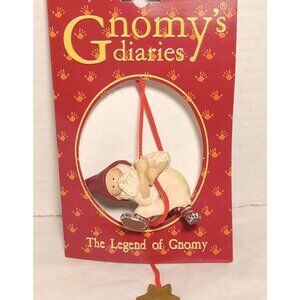 Gnomy Diaries Legend of Gnomy Annekabouke Gnome Ornament Santa Nightshirt Gnome